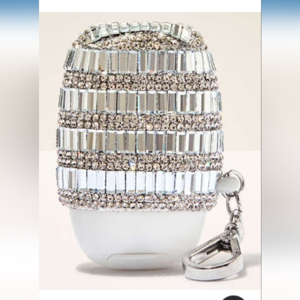 Bath & Body Works Silver Hand Sanitizer Holder
